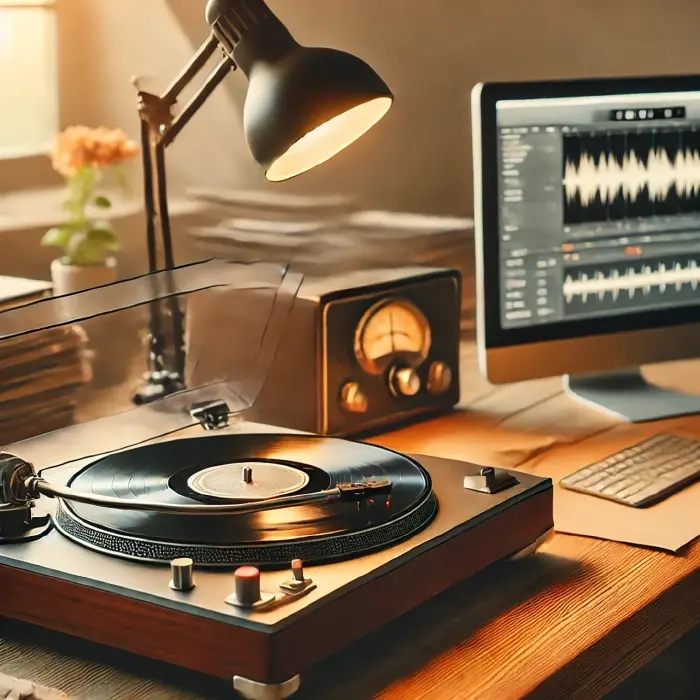 Grammofoonplaat op USB-stick 