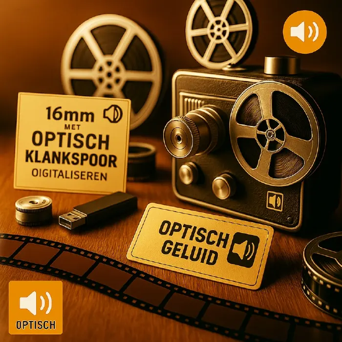Numérisation de 16mm avec piste sonore optique (Diameter 7cm - 15 meter - 4 minuten)