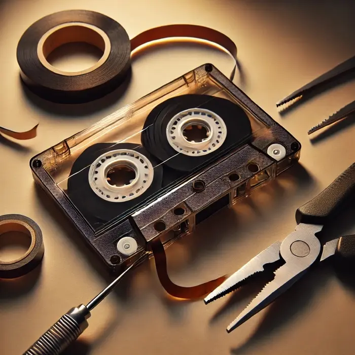 Réparation de cassettes audio